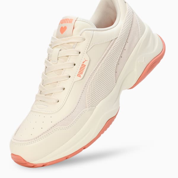 Cilia Mode Coquette Sneakers, Warm White-Deeva Peach-Alpine Snow, extralarge-IND