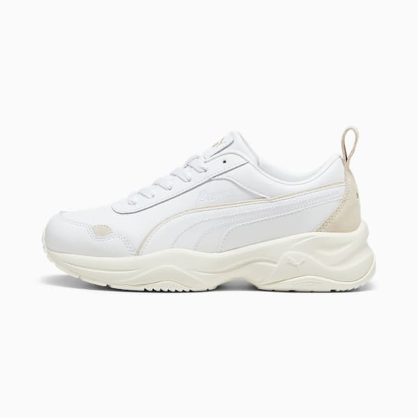 ウィメンズ シリア モード リュックス スニーカー, PUMA White-Warm White-PUMA Gold, extralarge-JPN