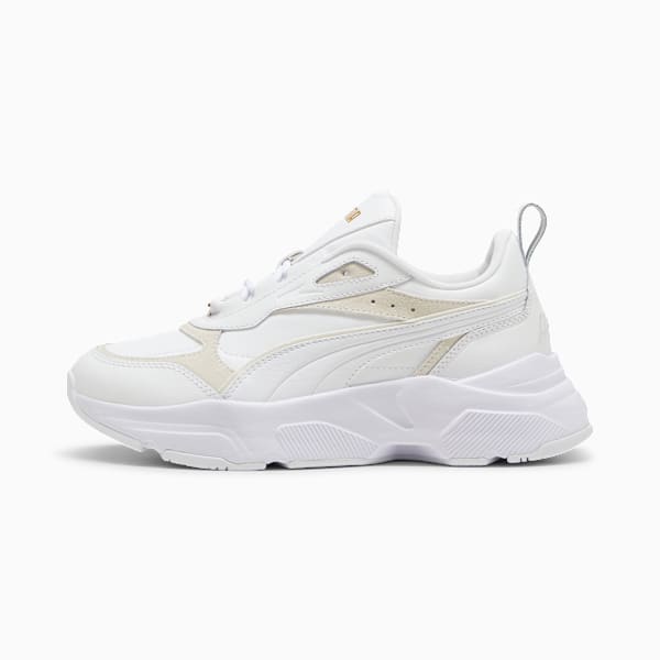 Cassia Lux Sneakers Unisex, PUMA White-Alpine Snow-PUMA Gold, extralarge-GBR