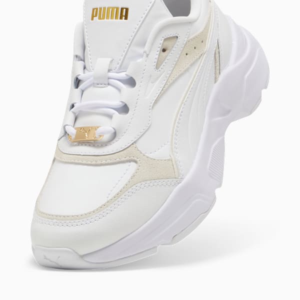Cassia Lux Sneakers Unisex, PUMA White-Alpine Snow-PUMA Gold, extralarge-GBR