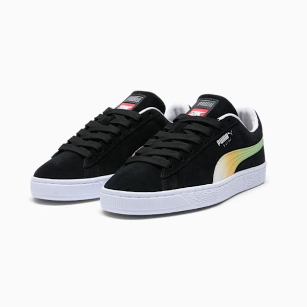 Tenis para hombre PUMA x 2K Suede, PUMA Black-Sun Stream-PUMA White, extralarge