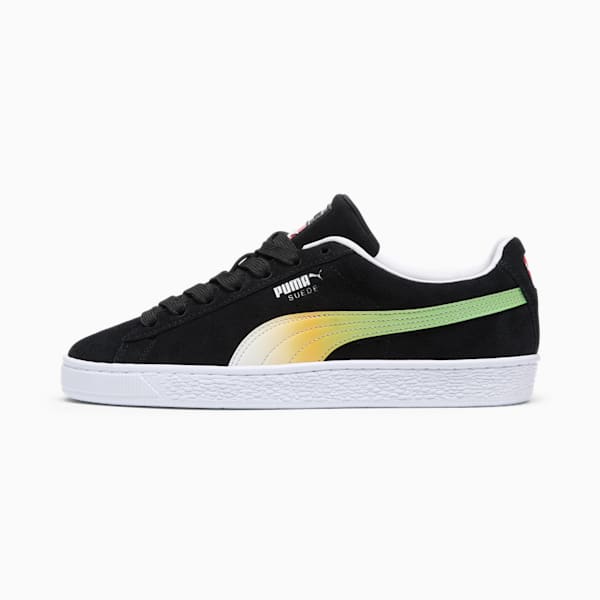 Sneaker PUMA x 2K Suede pour homme, PUMA Black-Sun Stream-PUMA White, extralarge