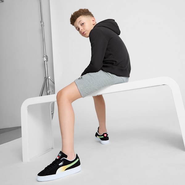 Sneakers en suède Smash 3.0 pour enfant et adolescent, PUMA Black-Sun Stream-PUMA White, extralarge