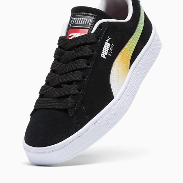 Sneakers en suède Smash 3.0 pour enfant et adolescent, PUMA Black-Sun Stream-PUMA White, extralarge