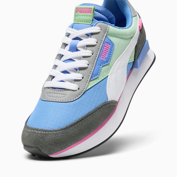 Future Rider Play On Women's Sneakers, Blue Skies-Pure Green, extralarge