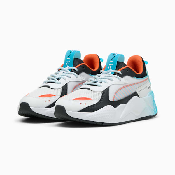 Tenis Adolescente RS-X Artificial Friends, PUMA White-Bright Aqua, extralarge