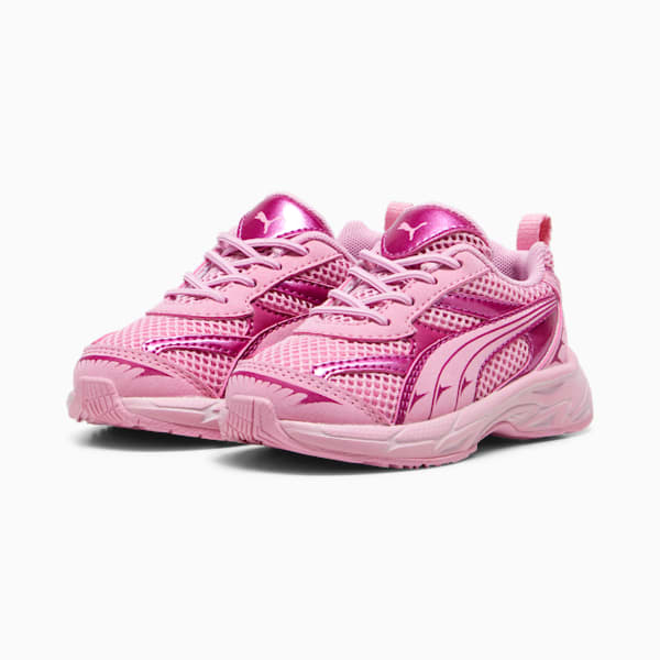 Morphic Mystery Garden Toddler's Sneakers, Mauved Out-Magenta Gleam, extralarge