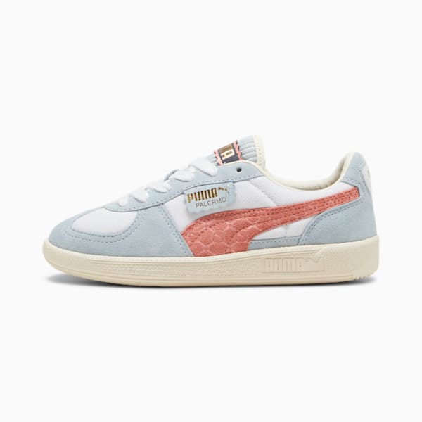 Palermo Offside Big Kids' Sneakers, PUMA White-Frosted Dew-Deeva Peach, extralarge