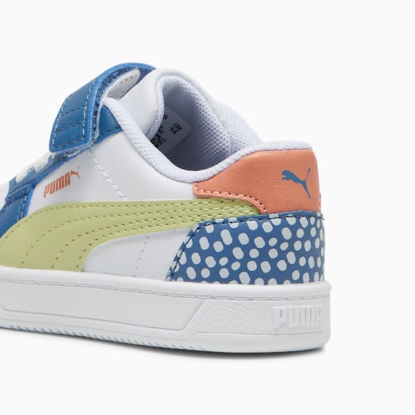 Zapatillas Caven 2.0 PUMA FC para niños pequeños, Blue Horizon-Pistachio Green-PUMA White, extralarge
