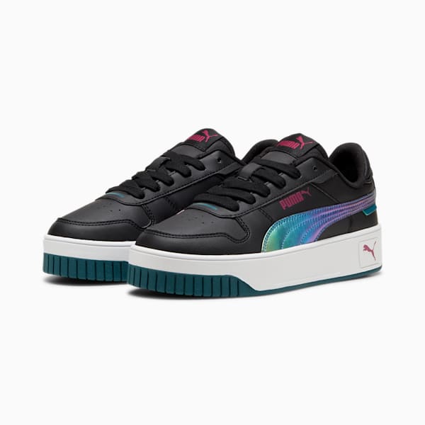 Sneakers Carina Street Bouncy Sky Enfant et adolescent, PUMA Black-Magenta Gleam, extralarge