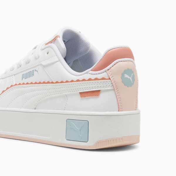 Carina Street Off Side Big Kids' Sneakers, PUMA White-Island Pink-Frosted Dew, extralarge