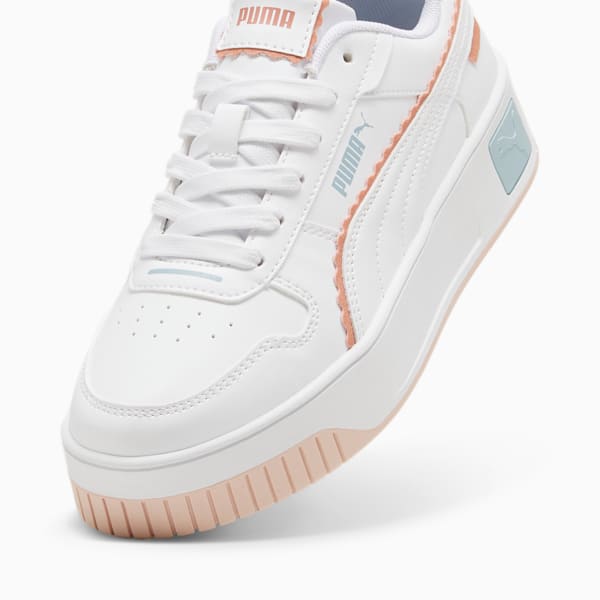 Carina Street Off Side Big Kids' Sneakers, PUMA White-Island Pink-Frosted Dew, extralarge