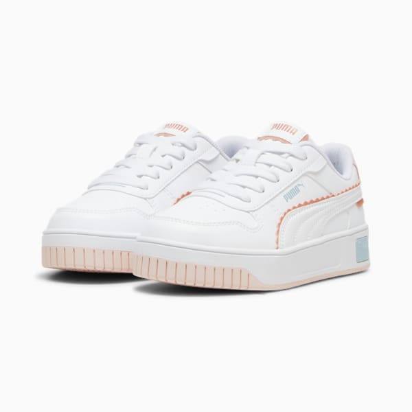 Zapatillas Carina Street Off Side para niños, PUMA White-Island Pink-Frosted Dew, extralarge