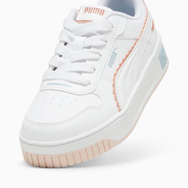 Zapatillas Carina Street Off Side para niños, PUMA White-Island Pink-Frosted Dew, extralarge