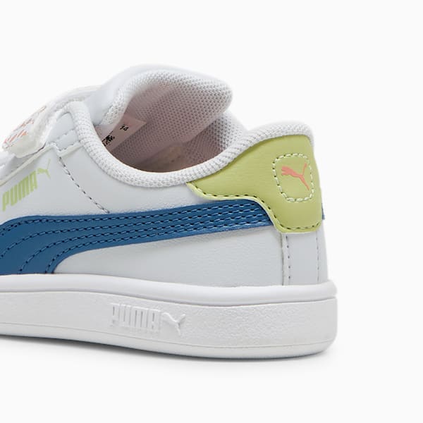 Smash 3.0 PUMA FC Toddlers' Sneakers, Silver Mist-Blue Horizon-PUMA White, extralarge