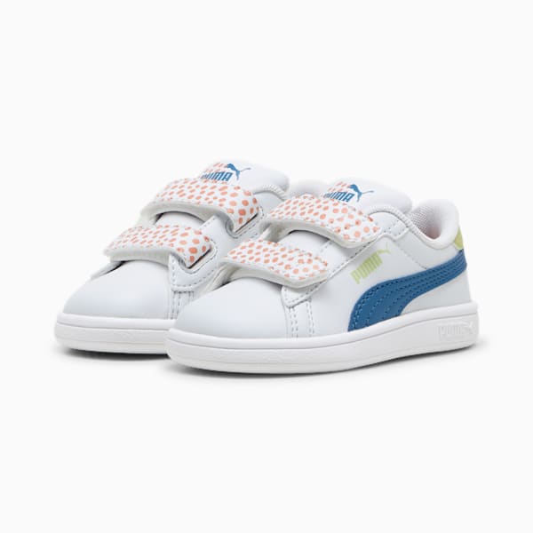 Smash 3.0 PUMA FC Toddlers' Sneakers, Silver Mist-Blue Horizon-PUMA White, extralarge