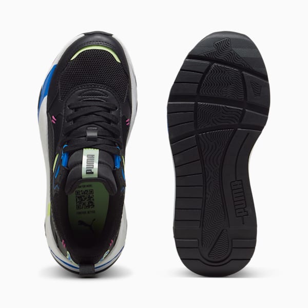 Tenis juvenil Trinity Mid 90s, PUMA Black-PUMA Black-Cool Cucumber-Hyperlink Blue, extralarge