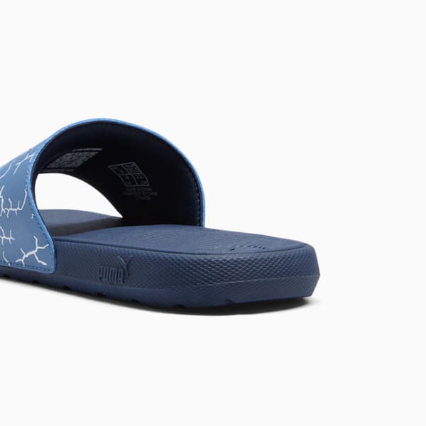Cool Cat 2.0 Icy Monster Big Kids' Slides, Blue Horizon-Club Navy-PUMA White, extralarge