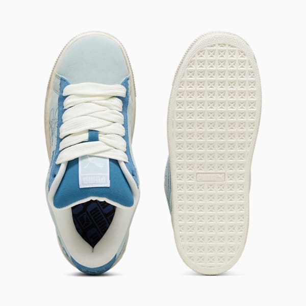 Sneakers Suede XL Skater Bloom Enfant et adolescent, Frosted Dew-Blue Horizon, extralarge