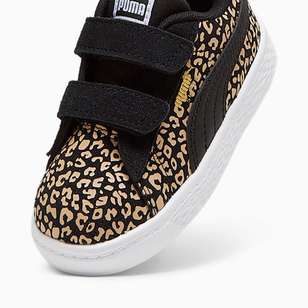 Suede Classics LF Cheetah Toddlers' Sneakers, PUMA Black-Sand Dune, extralarge