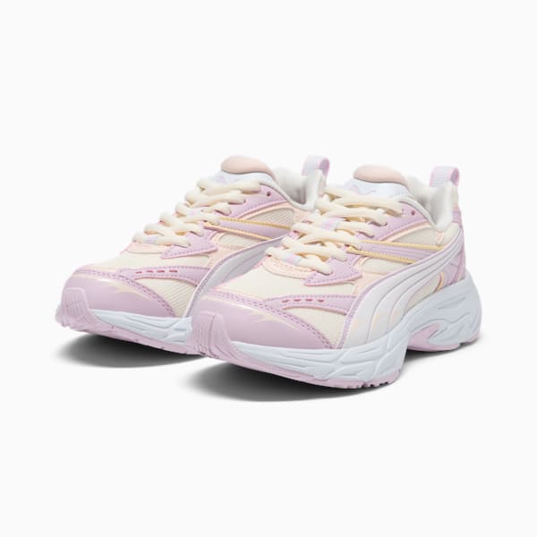 Chaussures de sport PUMA Morphic Metamorphasis, enfant et adolescent, Frosted Ivory-Pearl Pink-Silver Mist, extralarge