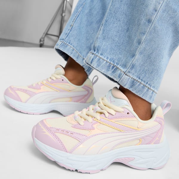 Tenis PUMA Morphic Metamorphasis para niños grandes, Frosted Ivory-Pearl Pink-Silver Mist, extralarge
