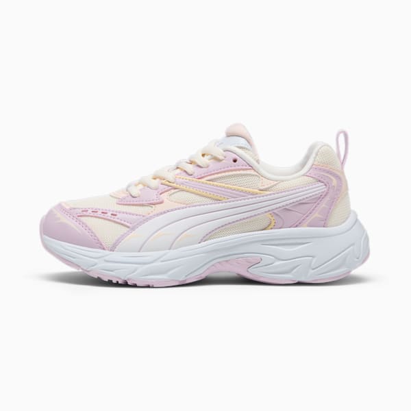 PUMA Morphic Metamorphasis Big Kids' Sneakers, Frosted Ivory-Pearl Pink-Silver Mist, extralarge