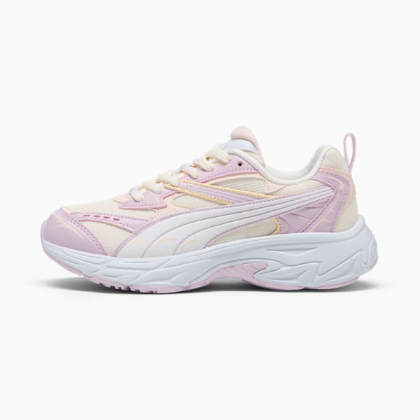 Tenis PUMA Morphic Metamorphasis para niños grandes, Frosted Ivory-Pearl Pink-Silver Mist, extralarge