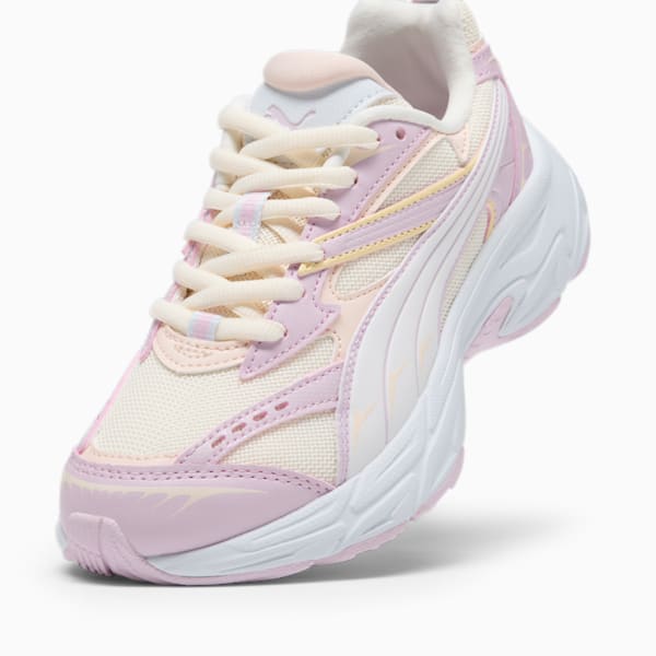 Chaussures de sport PUMA Morphic Metamorphasis, enfant et adolescent, Frosted Ivory-Pearl Pink-Silver Mist, extralarge