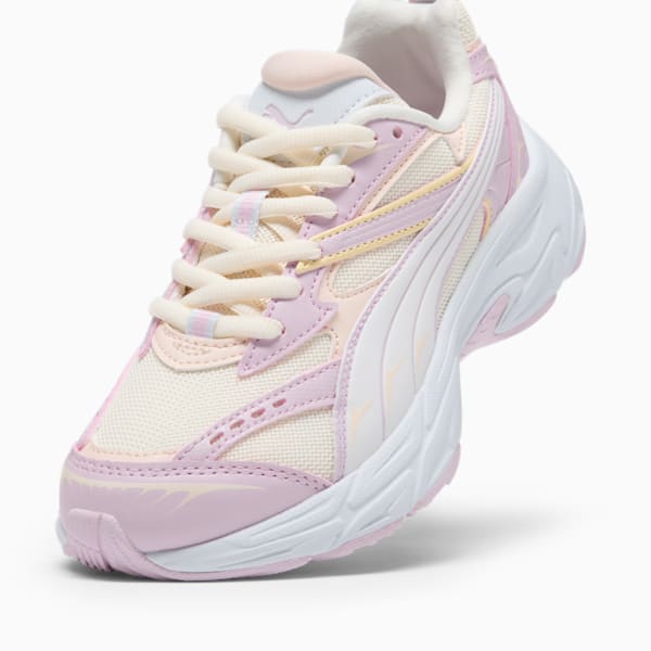 Tenis PUMA Morphic Metamorphasis para niños grandes, Frosted Ivory-Pearl Pink-Silver Mist, extralarge