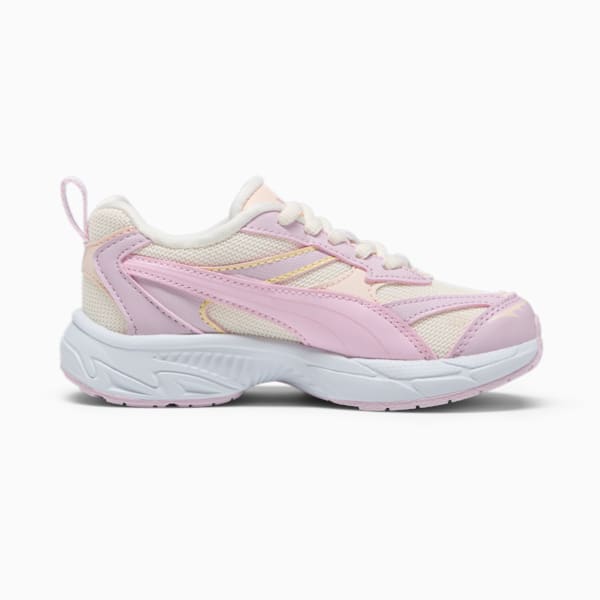 PUMA Morphic Metamorphasis Little Kids' Sneakers, Frosted Ivory-Pearl Pink-Silver Mist, extralarge