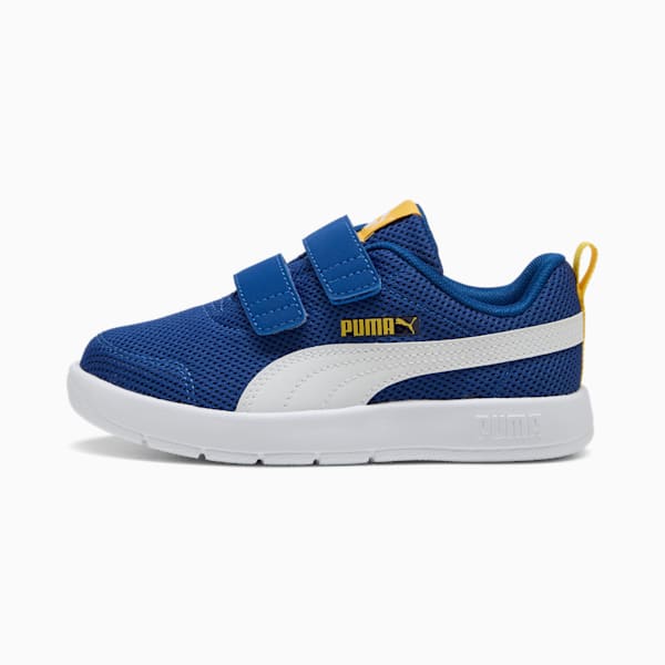 キッズ コートフレックス V3 メッシュ スニーカー 17-21cm, Clyde Royal-PUMA White-Sunny Yellow, extralarge-JPN