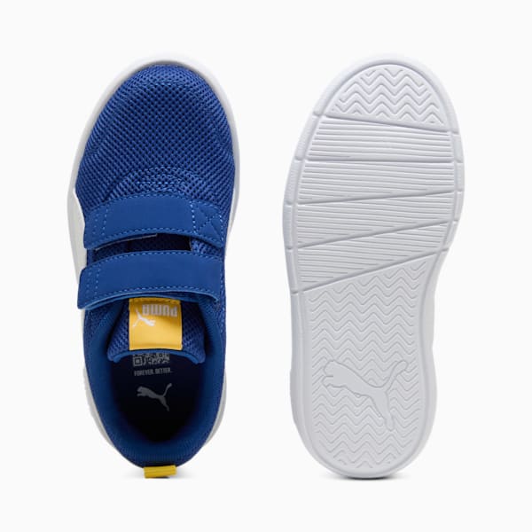 キッズ コートフレックス V3 メッシュ スニーカー 17-21cm, Clyde Royal-PUMA White-Sunny Yellow, extralarge-JPN