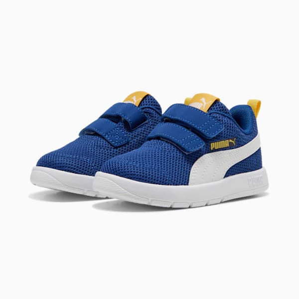 ベビー コートフレックス V3 メッシュ スニーカー 12-16cm, Clyde Royal-PUMA White-Sunny Yellow, extralarge-JPN