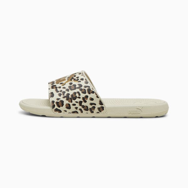 Cool Cat 2.0 Animal Big Kids' Slides, Desert Dust-Gold-Haute Coffee, extralarge
