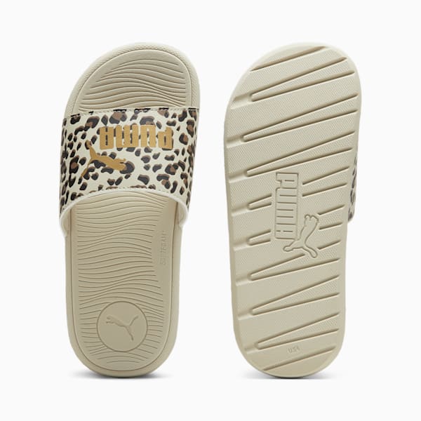 Cool Cat 2.0 Animal Big Kids' Slides, Desert Dust-Gold-Haute Coffee, extralarge