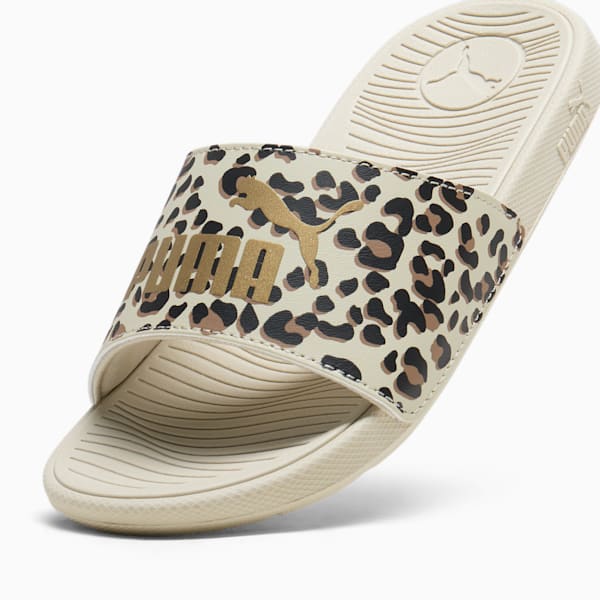 Cool Cat 2.0 Animal Little Kids' Slides, Desert Dust-Gold-Haute Coffee, extralarge