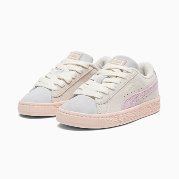 Tenis para niño Suede Easter, Warm White-Silver Mist-Grape Mist, extralarge