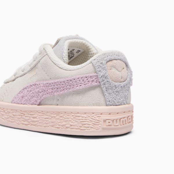 Tenis para infante Suede Easter, Warm White-Silver Mist-Grape Mist, extralarge