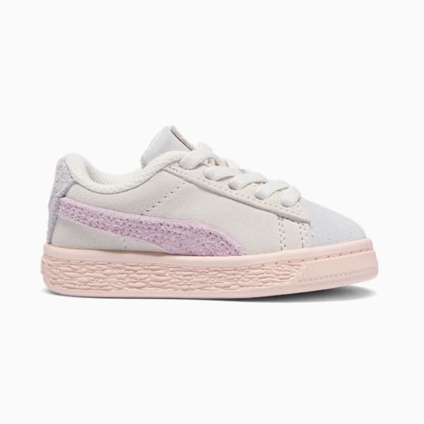 Tenis para infante Suede Easter, Warm White-Silver Mist-Grape Mist, extralarge