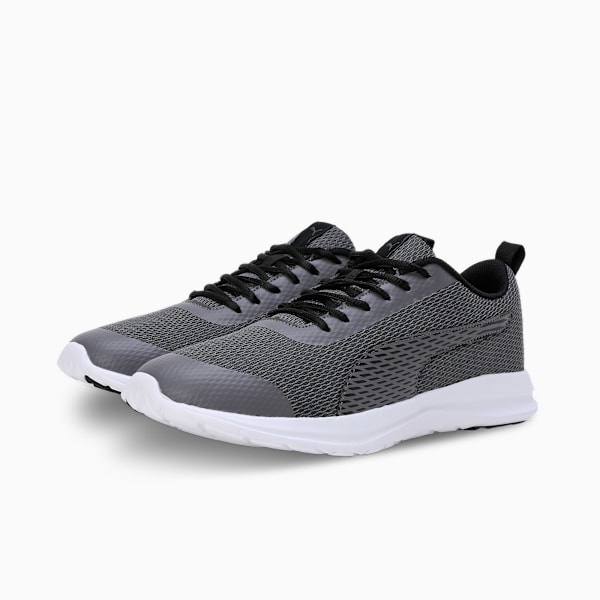 Milescend Men's Sneakers, Cool Dark Gray-PUMA Black-PUMA White, extralarge-IND