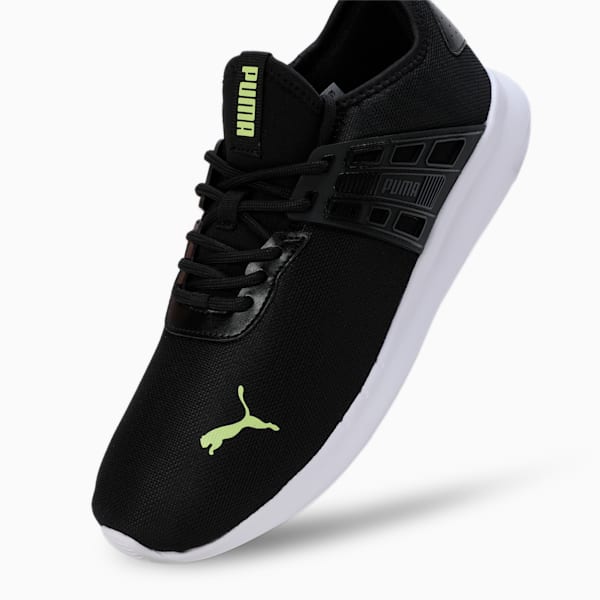Sprinter Men's Sneakers, PUMA Black-PUMA White-Yellow Burst, extralarge-IND