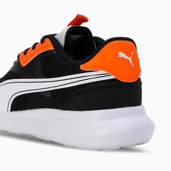Levitex Men's Sneakers, PUMA Black-Rickie Orange-PUMA White, extralarge-IND