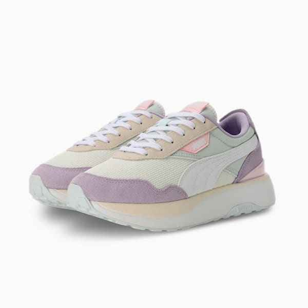 Cruise Rider Silk Road Women's Sneakers, Dewdrop-PUMA White-Vivid Violet, extralarge-IND