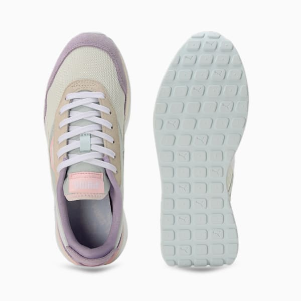 Cruise Rider Silk Road Women's Sneakers, Dewdrop-PUMA White-Vivid Violet, extralarge-IND