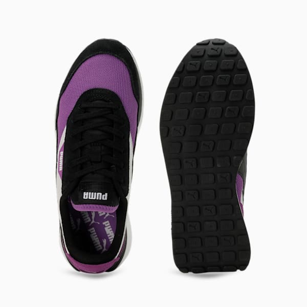 Cruise Rider Silk Road Women's Sneakers, PUMA White-PUMA Black-Ultraviolet, extralarge-IND