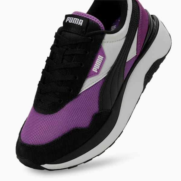Cruise Rider Silk Road Women's Sneakers, PUMA White-PUMA Black-Ultraviolet, extralarge-IND