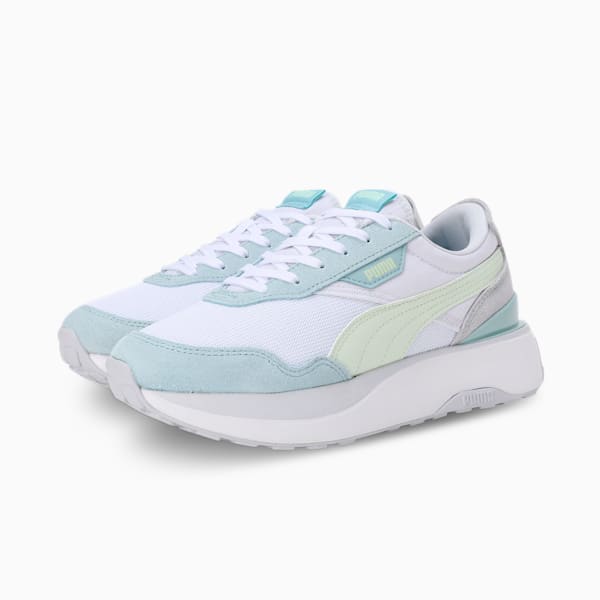 Cruise Rider Silk Road Women's Sneakers, Turquoise Surf-Green Illusion-Silver Mist, extralarge-IND
