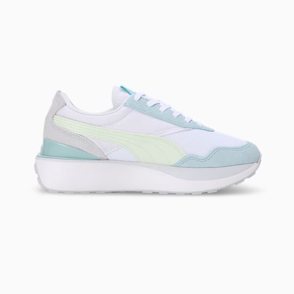 Cruise Rider Silk Road Women's Sneakers, Turquoise Surf-Green Illusion-Silver Mist, extralarge-IND