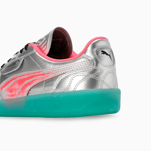 Palermo New Gen Footy Sneakers, PUMA Silver-Sparkling Green, extralarge-IND